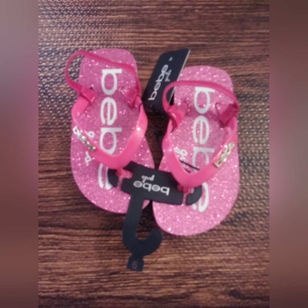 Bebe Kids Glittery Pink Sandals